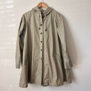 Eddie Bauer Womens Small 100% Cotton Khaki Coat
